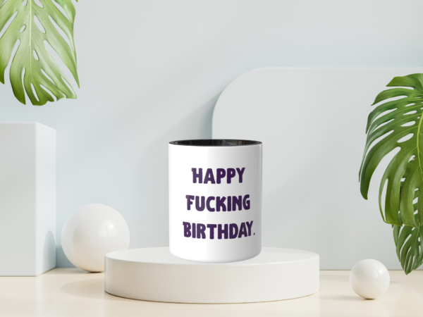 Śmieszny Kubek Na urodziny - Happy Fucking Birthday